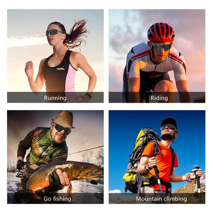 Outdoor Sports Sunglasses Smart Glasses Fashionable Cycling Bluetooth Glasses for Listening to Music and Calling Unisex
