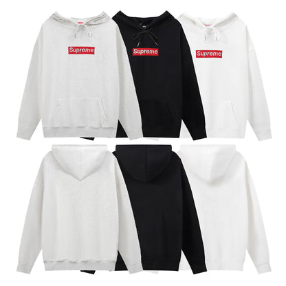 GMSupreme Fleece-Lined Full Series Hooded Sweatshirt Men's Jacket Hoodie BOX Classic Collaboration Long Sleeve