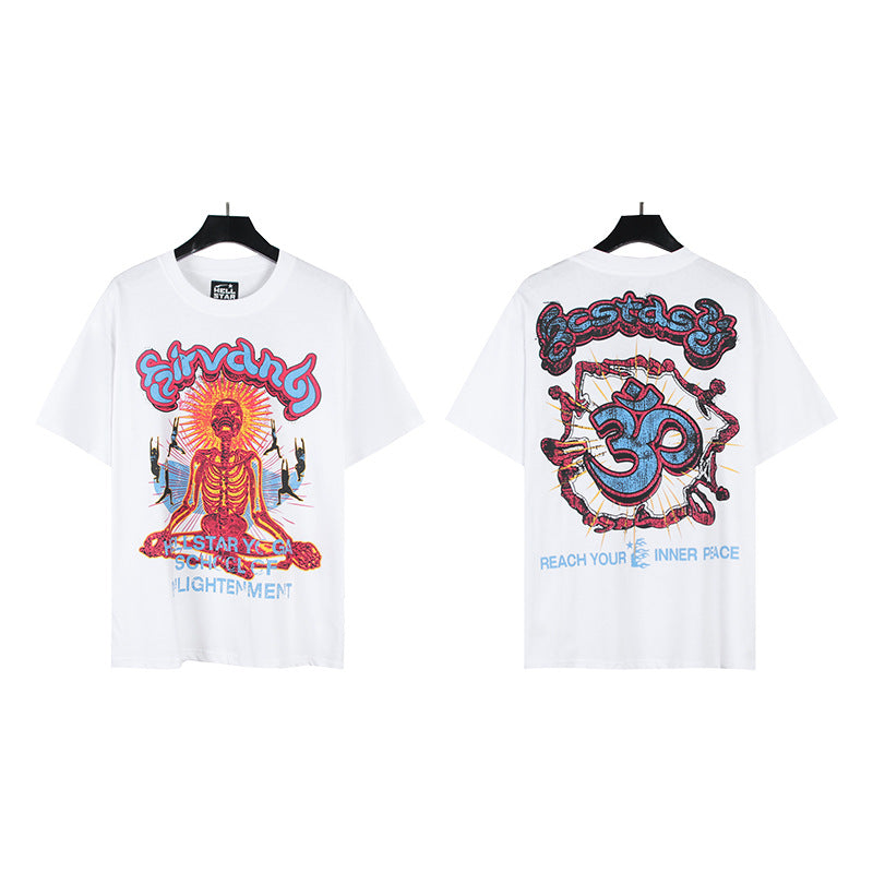 [1]TTY Summer Couples Wear plus Size Loose Pullover Short Sleeve T-shirt Youth Tee