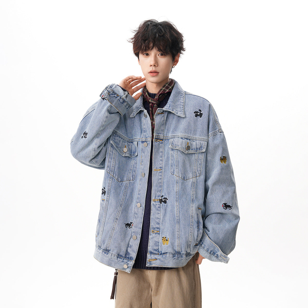 WT93323 denim jacket blue