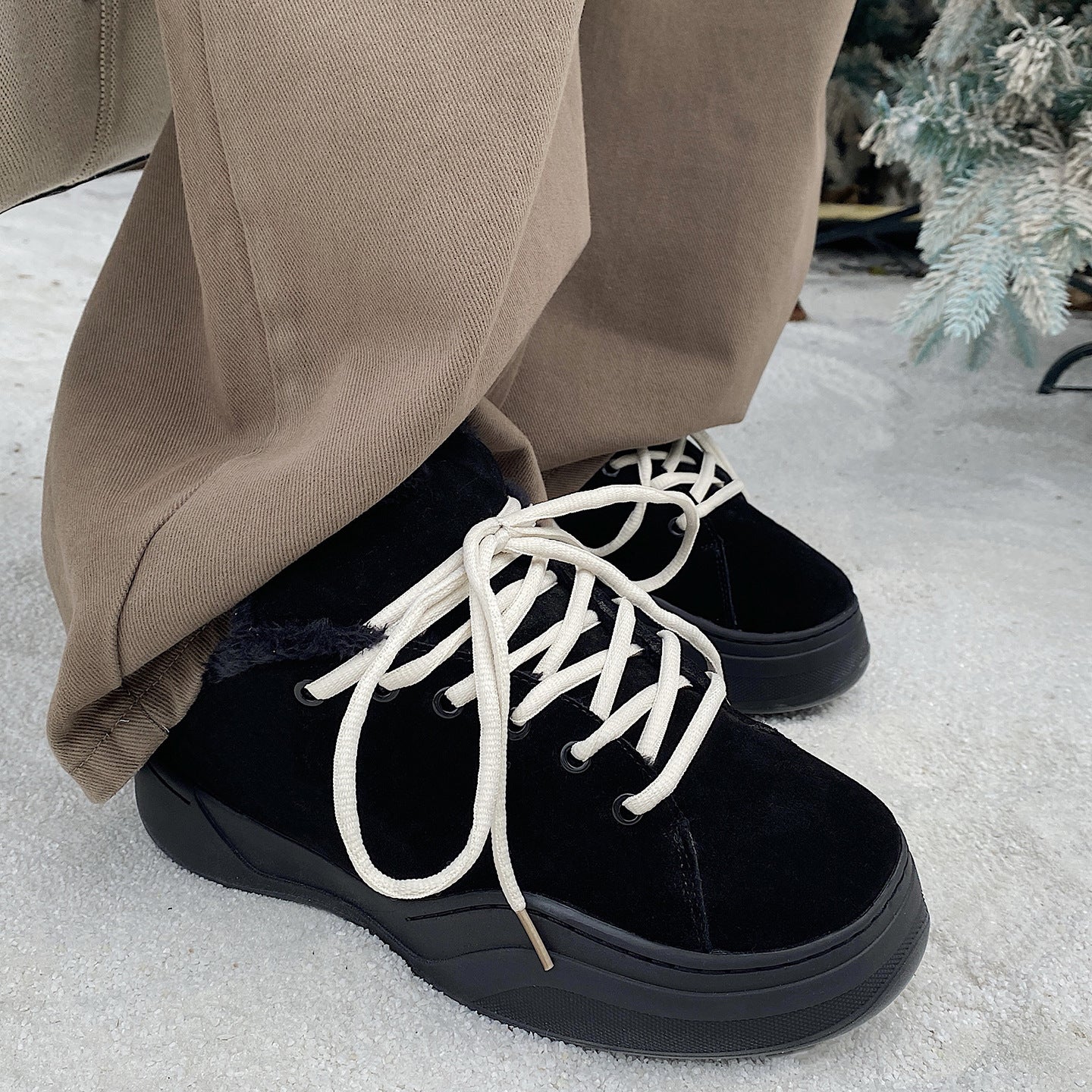 Men's Shoes 2025 Winter New Trend Retro Casual Versatile Thick-Soled Sports Loafers Warm