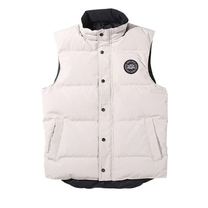 Big Goose Vest for Men Winter Warm Non-Slip Waterproof Down Jacket Thickened Casual Sports Vest New Sleeveless