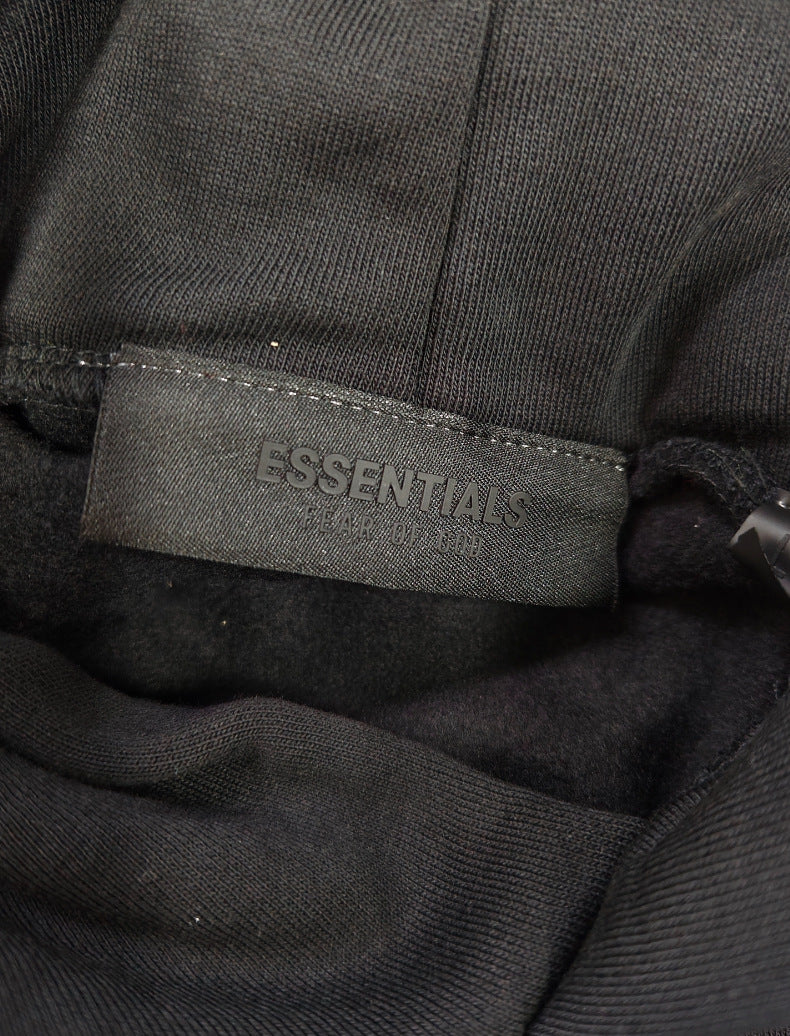 FOG Double-Line Classic Hoodie with Front 3D Letters Loose Fit Unisex Essentials Sweatshirt