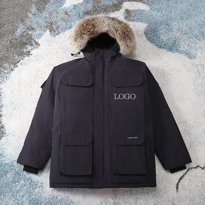 Big Goose New 08 Expedition Parka Classic Warm Hooded Short Down Jacket 4660M