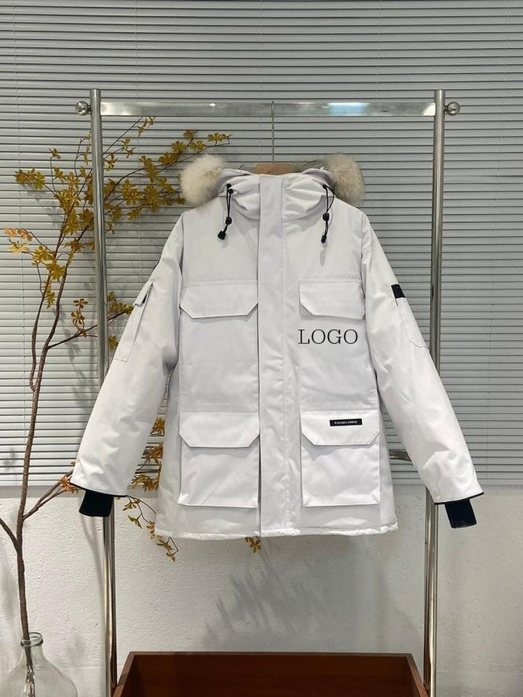 Big Goose New 08 Expedition Parka Classic Warm Hooded Short Down Jacket 4660M