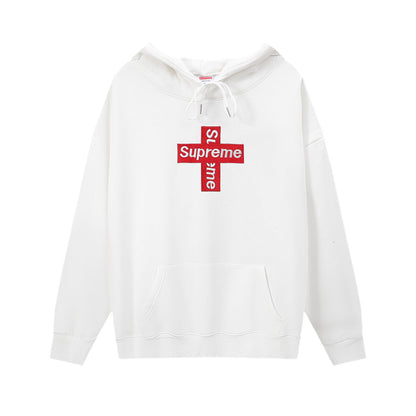 GMSupreme Fleece-Lined Full Series Hooded Sweatshirt Men's Jacket Hoodie BOX Classic Collaboration Long Sleeve