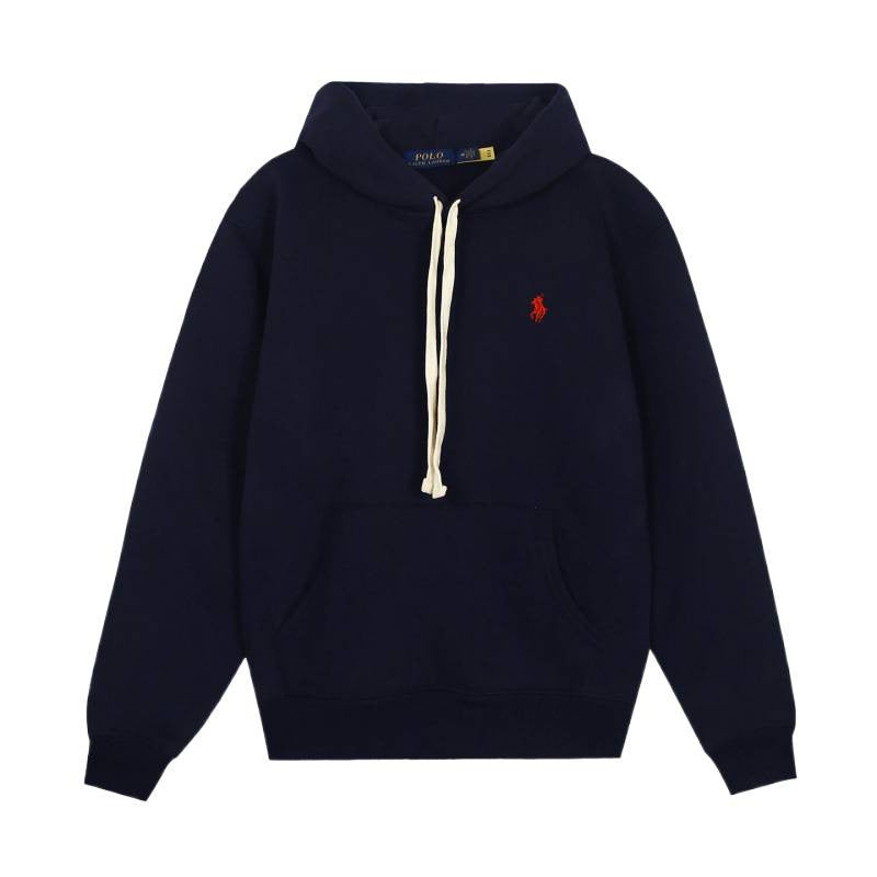 [High quality]RL Raffy Pony Logo Hoodie Women Pure Cotton Heavy Pullover Embroidered Hoodie Men Autumn Winter Couple Long Sleeve Hoodie