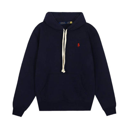 [High quality]RL Raffy Pony Logo Hoodie Women Pure Cotton Heavy Pullover Embroidered Hoodie Men Autumn Winter Couple Long Sleeve Hoodie