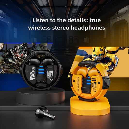 Transformer 2024 New T23 Mech Style Real Wireless Bluetooth Headset E-Sports Fashion Quality Metal