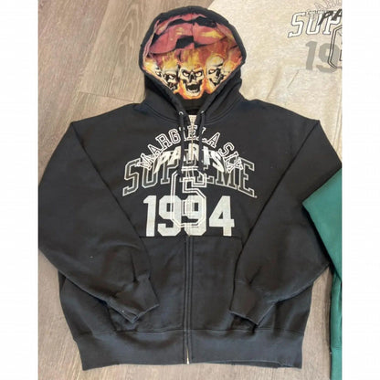 Zipper Cardigan 2025 New Style 1994 English Print National Trend Treasure Boy Hoodie