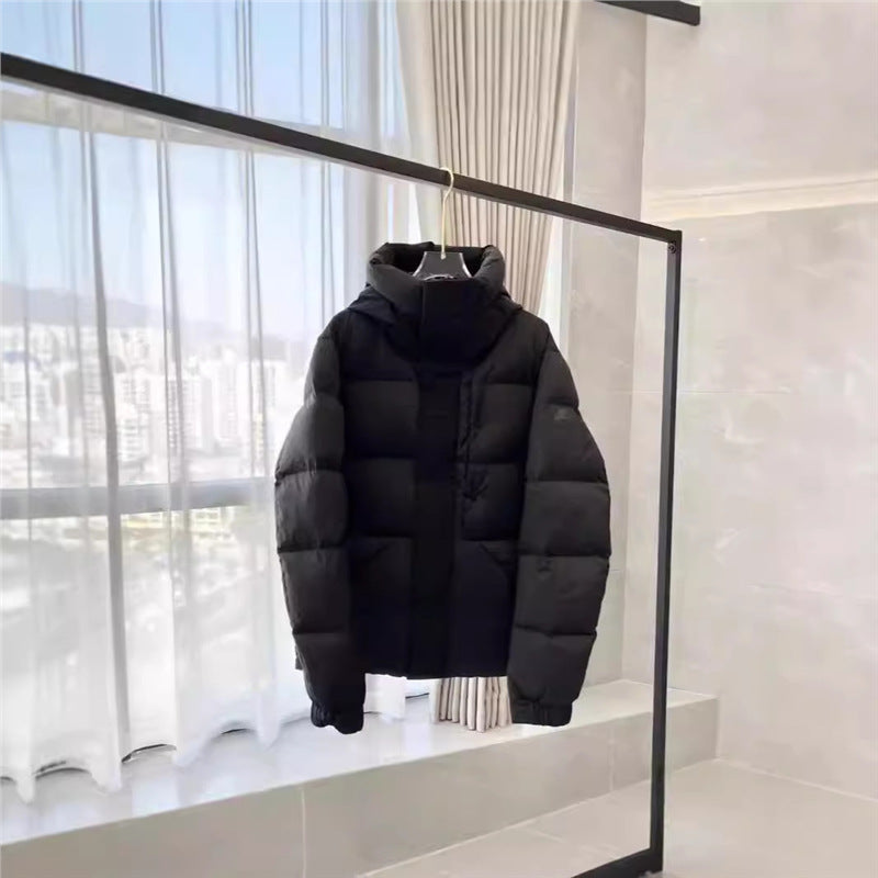 Dustproof Bag Version Madeira Down Jacket Black Warrior Zipper Hooded Unisex Coat