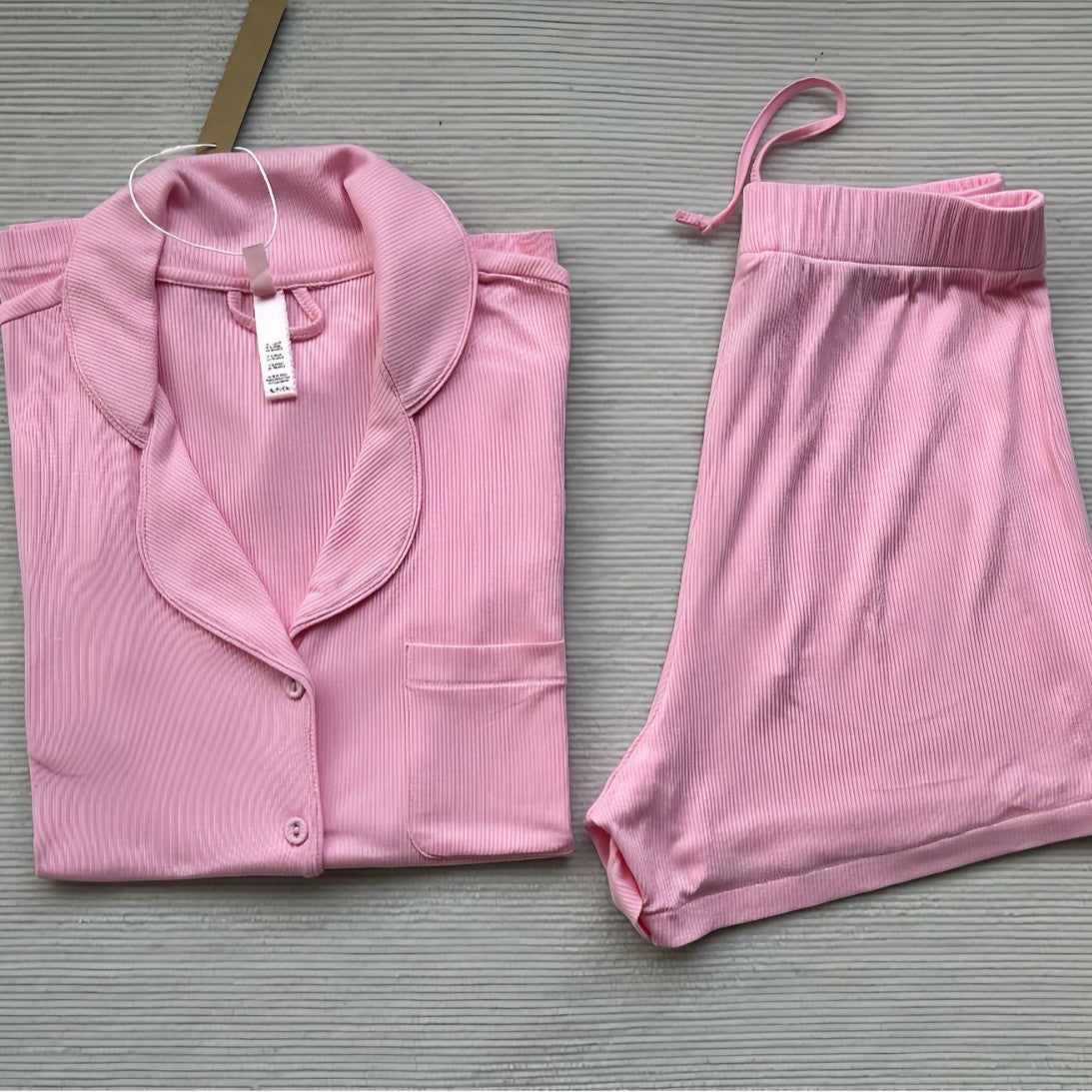 Skim Kardashian Style Spring Summer Thin Modal Short Sleeve Shorts Pajamas Soft Comfortable Homewear Set