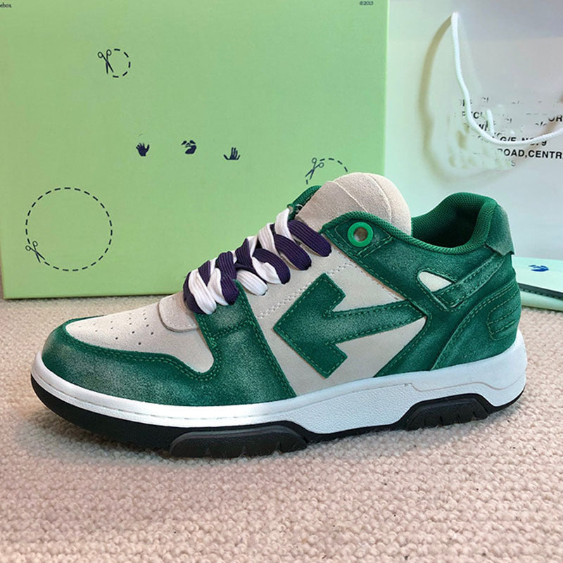Gmabcd Off Trendy Brand Men and Women Shoes Genuine Leather Casual Sneakers Panda Color Thick Sole Low Top Bread Shoes