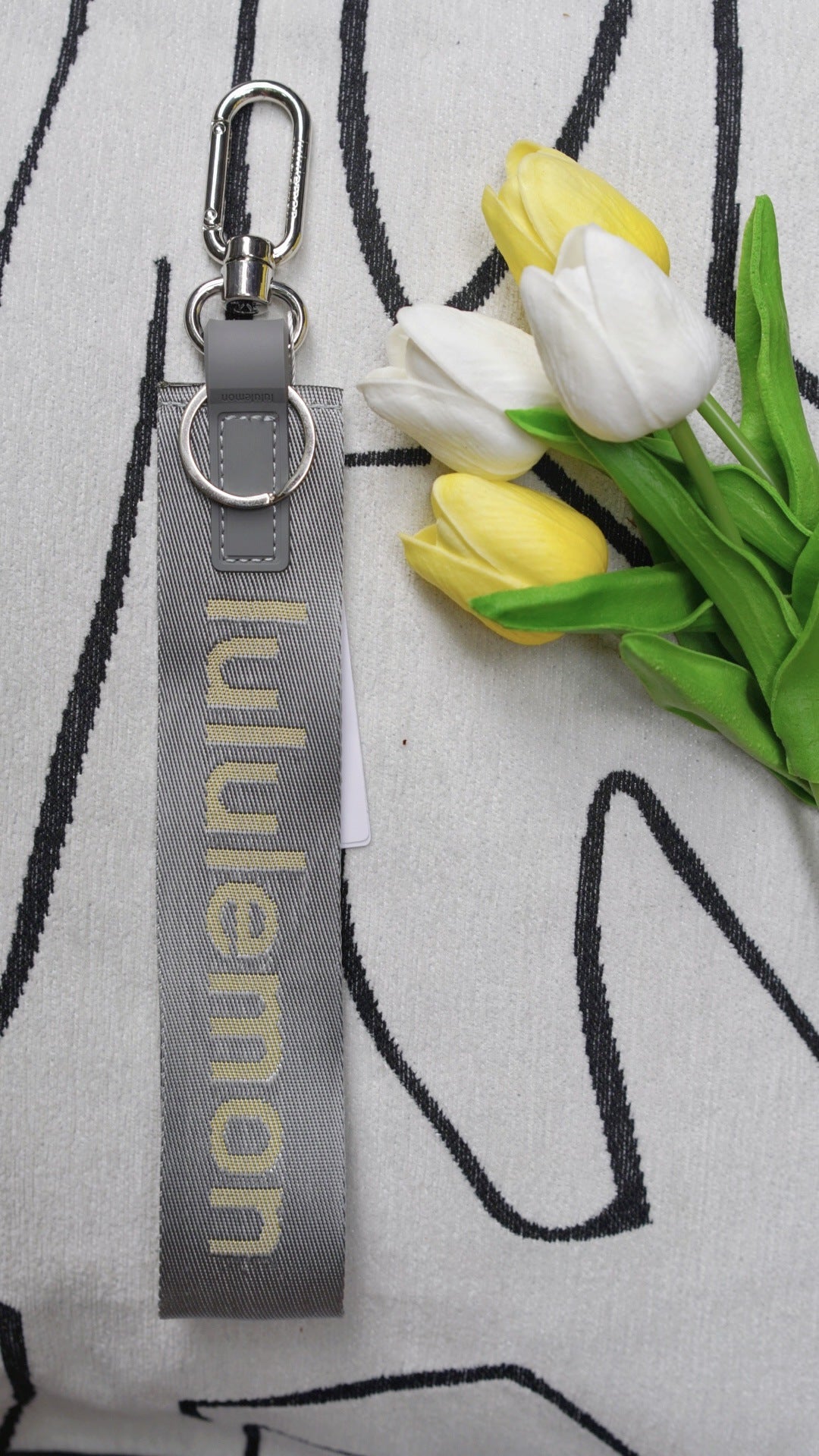 Lulu Same Style Mobile Phone Key High Quality Jacquard Pendant All Kinds of Bag Clothing Personality Trendy Decorations