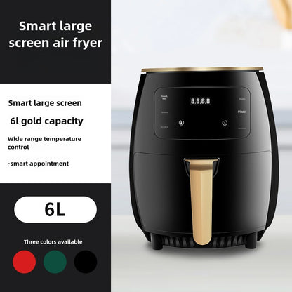 Air Fryer New Air Fryer Home Large Capacity Chips Machine Multi-Functional Deep Frying Pan