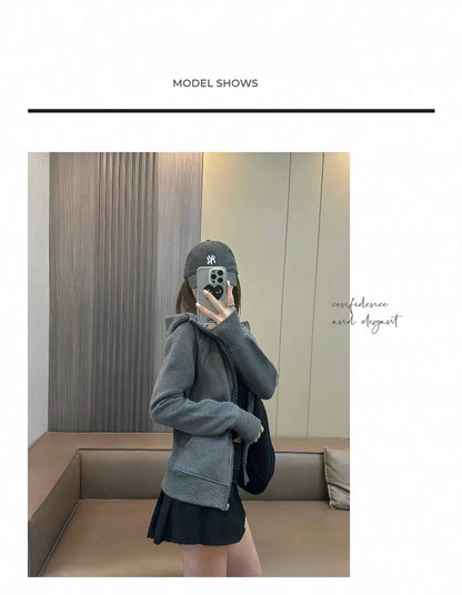 Lulu Same Style Scuba Women's Zipper Hooded Sweatshirt Autumn Winter Women's Outdoor Casual Warm Top Sports Jacket