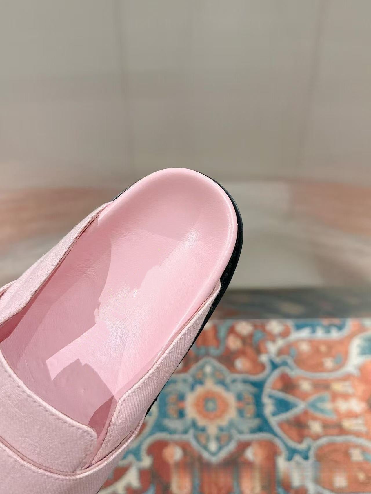 GMabcd Closed-Toe Shoes 2025 Retro Style Thick Sole Height-Increasing Buckle Casual Slip-On