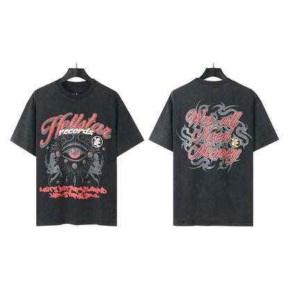 [1]TTY Summer Couples Wear plus Size Loose Pullover Short Sleeve T-shirt Youth Tee
