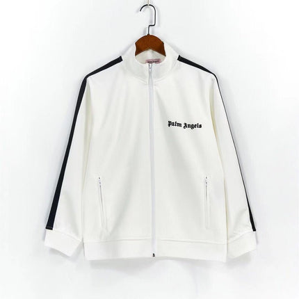 24SS Retro Trend Angel Color Block Embroidered Casual Jacket Top Jacket Set Long Pants Sweatshirt Trend