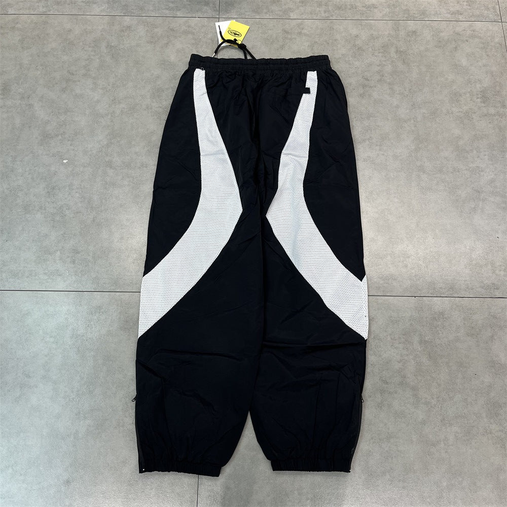 Gmabcd New Corteiz Alcatraz Embroidered Logo Woven Casual Sports Suit Spring Thin Long Pants with Zipper