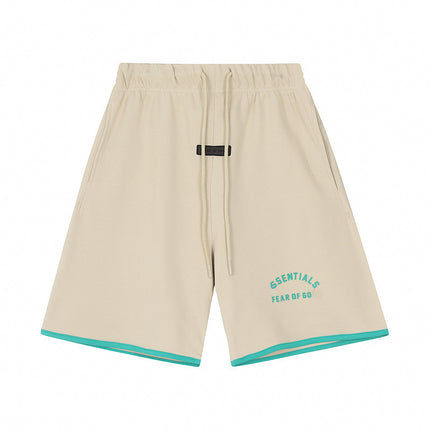 FQG New Men's Shorts Plus Size Loose Fit European and American Trendy Brand Summer Five-Point Shorts Wholesale Dropshipping