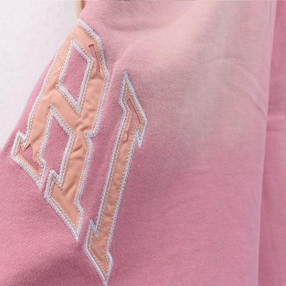 Ami Summer Washed and Worn Casual Letter American T-shirt Loose Men's and Women's Same Shorts Suit