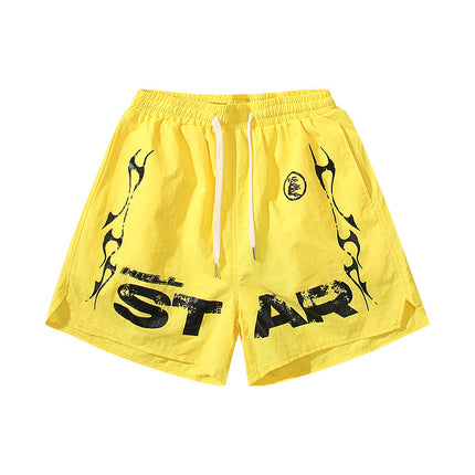 Washed Vintage Casual Shorts 2024 Summer New European and American Trendy Brand Five-Point Shorts