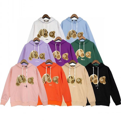 PA Angel Broken Bear Sweater Oversize Niche High Street Fashion Brand Ins Couple Hoodie