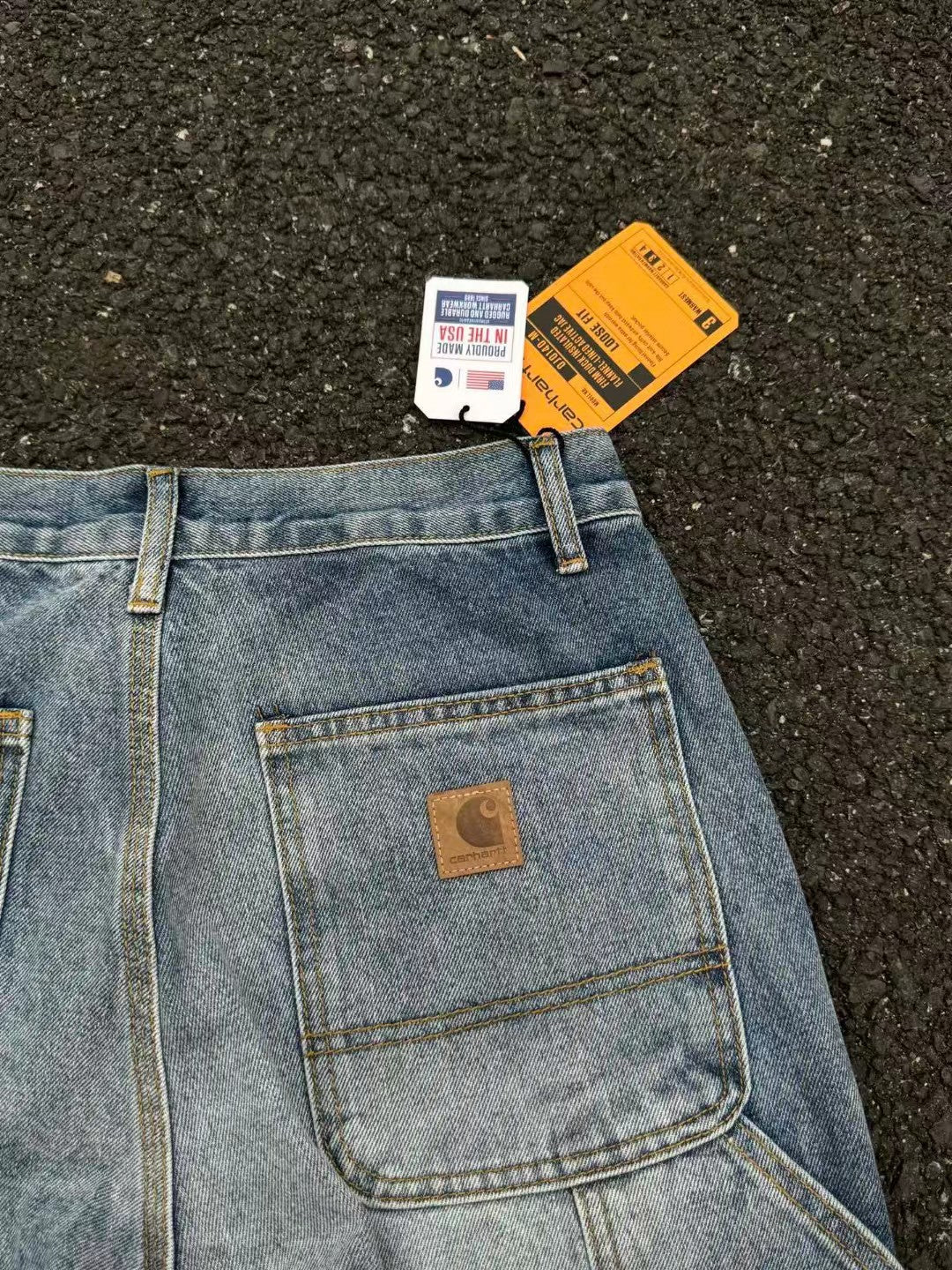 Carhart Japanese Workwear Style Jeans Loose Straight High Street Design