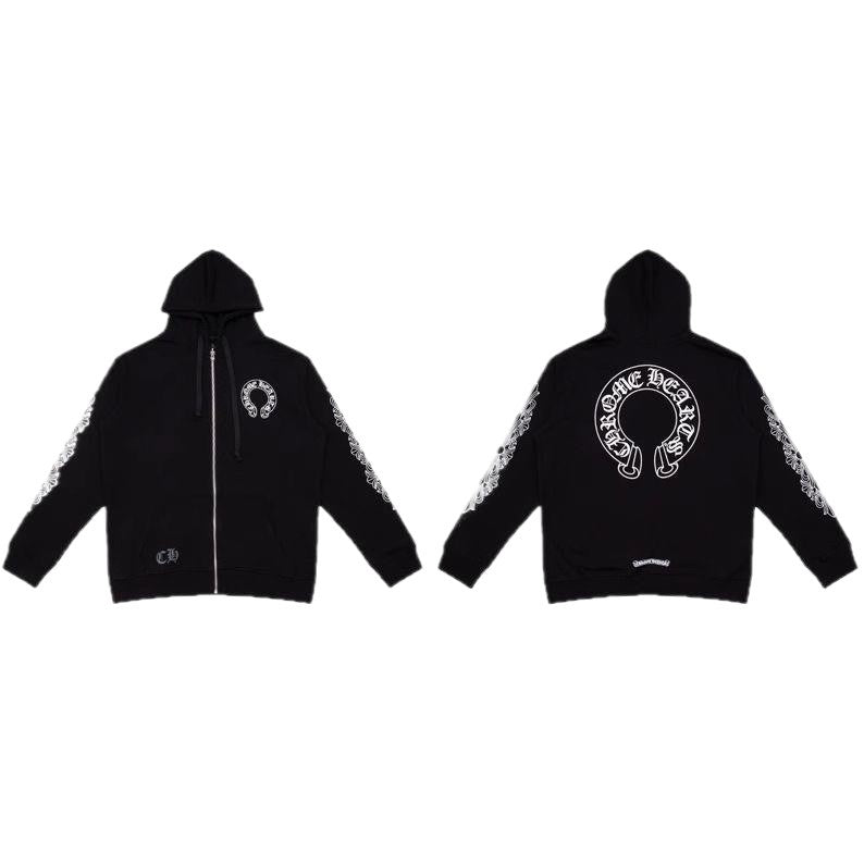 Chrome Heart chrome croix fleece zip hoodie g5