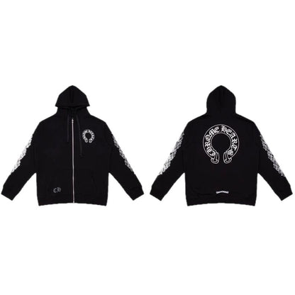 Chrome Heart chrome croix fleece zip hoodie g5