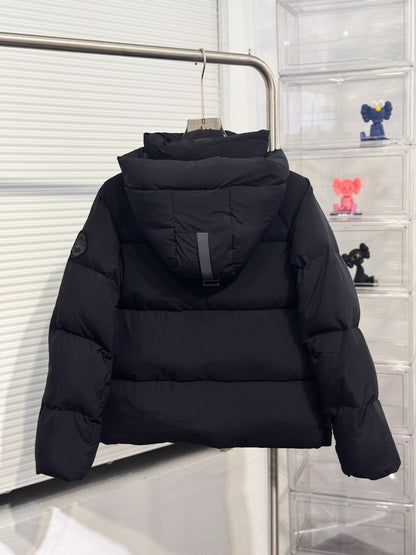 GMabcd Big GOOSE/ Junction 3M Reflective Black Label Parka Coat/Same style as used by Ouyang Nana