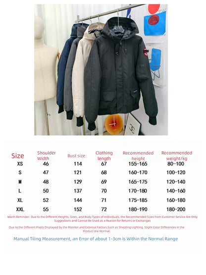 Big Goose down Jacket 2020 M New 01 Parka Coat Men and Women Couple Hooded Jacket down Jacket