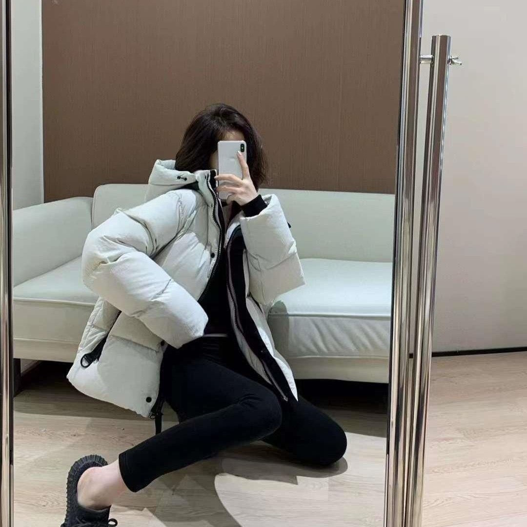 GMabcd Big GOOSE/ Junction 3M Reflective Black Label Parka Coat/Same style as used by Ouyang Nana
