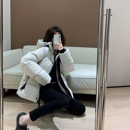 GMabcd Big GOOSE/ Junction 3M Reflective Black Label Parka Coat/Same style as used by Ouyang Nana