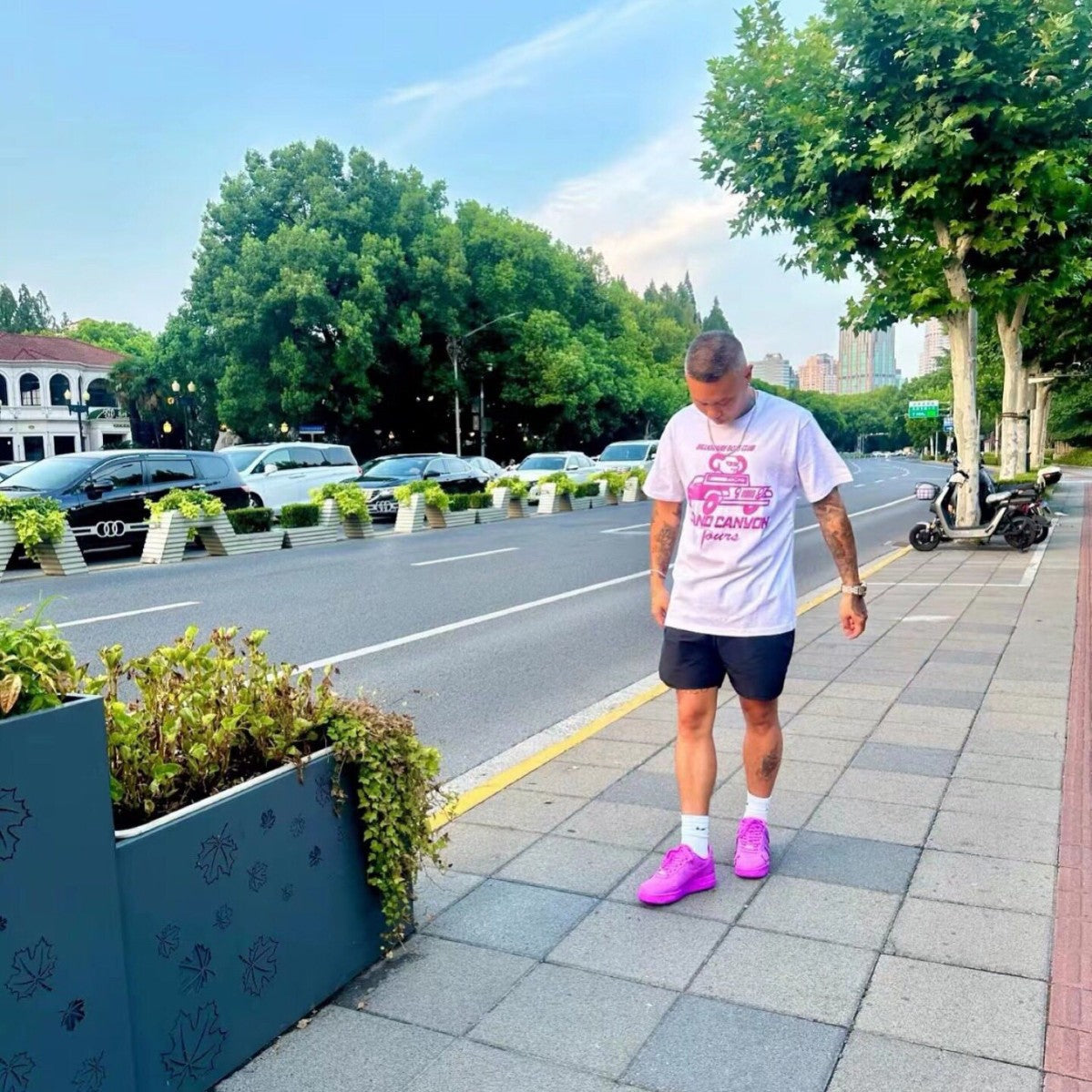 GMAIR Basketball Shoes Retro Cushion Board Shoes Thick Sole Height-Increasing Sneakers Couple Casual Sports Trendy Shoes