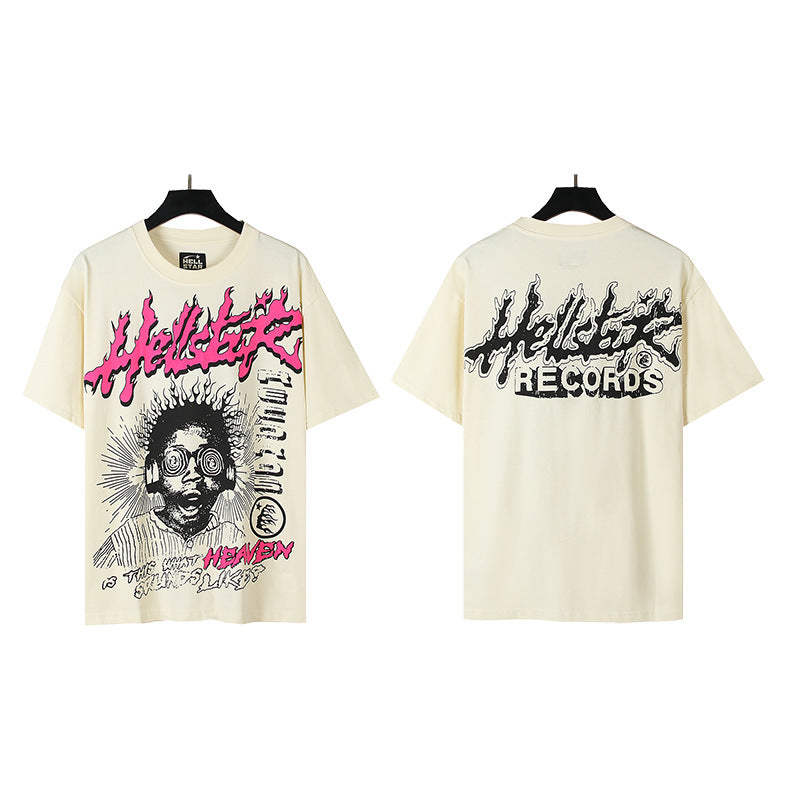 [4]2025 Summer New American Fashion Brand Male and Female Couples Wear plus Size Loose Pullover Short Sleeve T-shirt Youth Tee