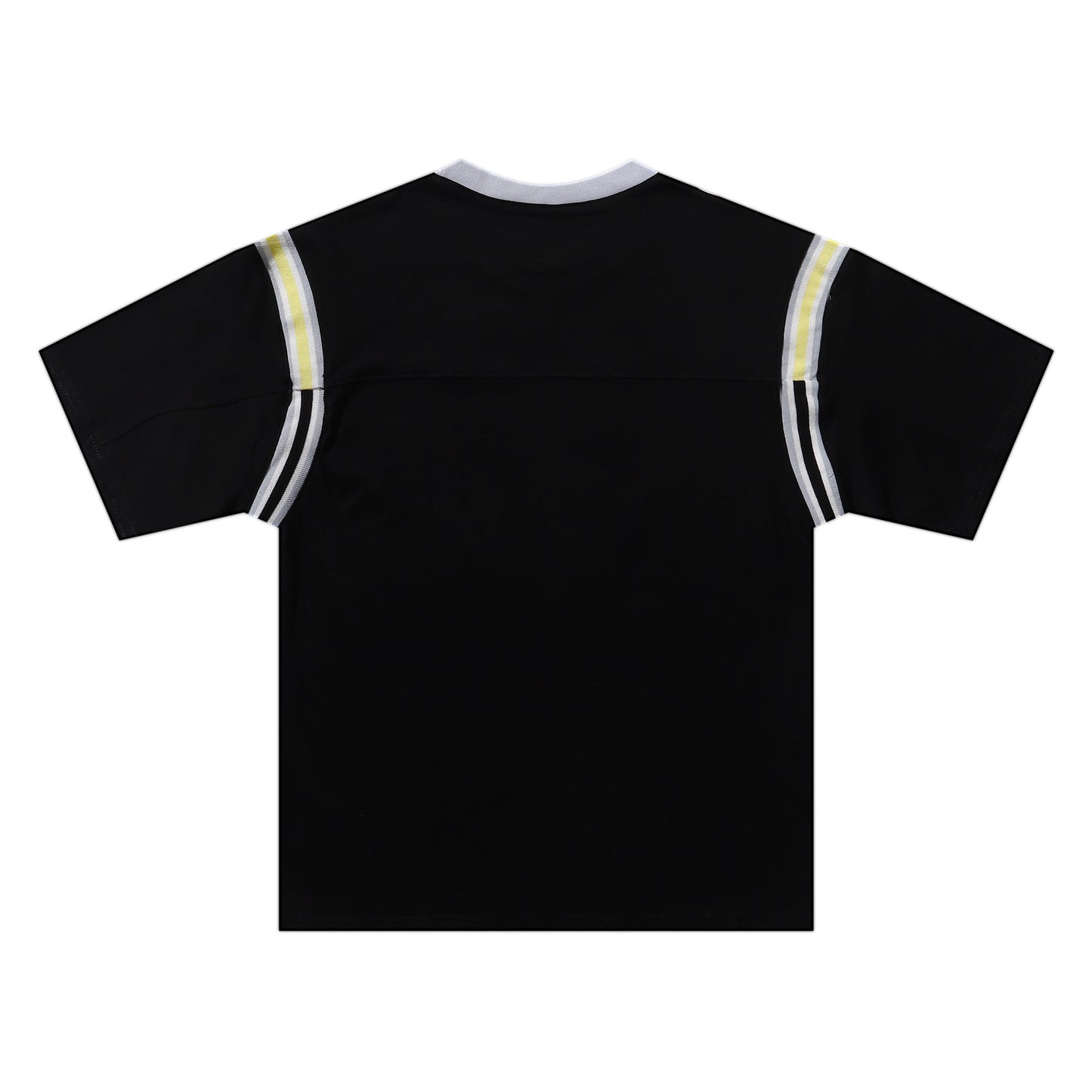 ss25supreme Crew Neck Short Sleeve American Style Trendy Classic Football Shirt Patchwork Ribbed High Street Top T-Shirt Unisex