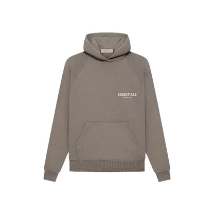 ESSENTIALS HOODIE FOG Season 8 Flocked Small Label Versatile Hooded Sweatshirt Fleece Lined