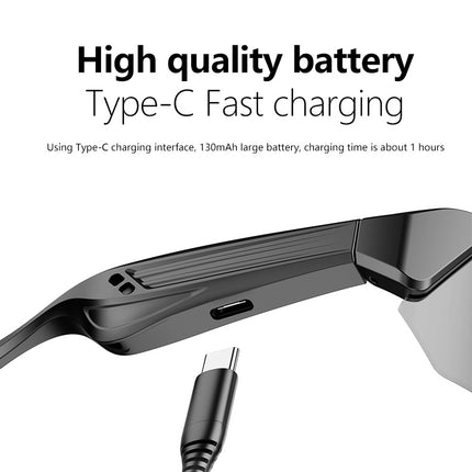 Outdoor Sports Sunglasses Smart Glasses Fashionable Cycling Bluetooth Glasses for Listening to Music and Calling Unisex