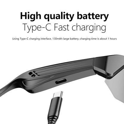 Outdoor Sports Sunglasses Smart Glasses Fashionable Cycling Bluetooth Glasses for Listening to Music and Calling Unisex