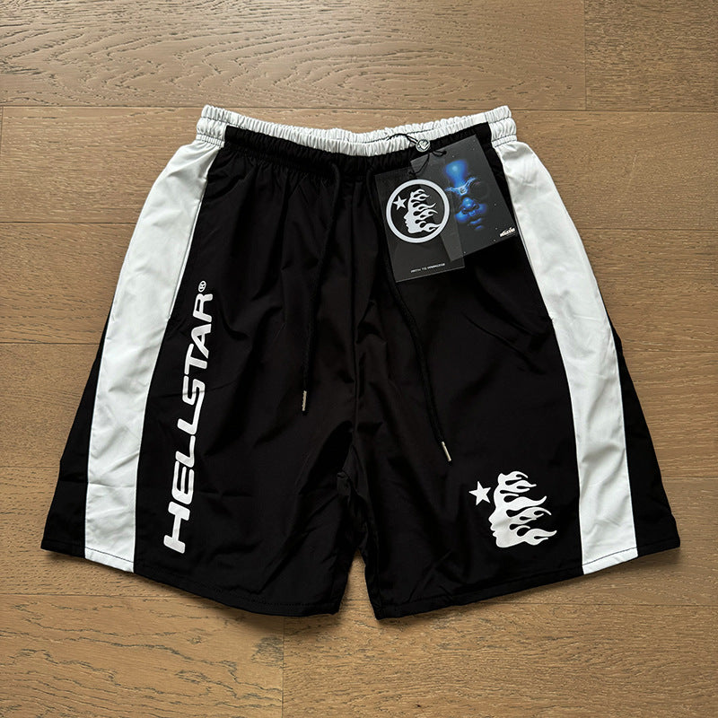 Washed Vintage Casual Shorts 2024 Summer New European and American Trendy Brand Five-Point Shorts