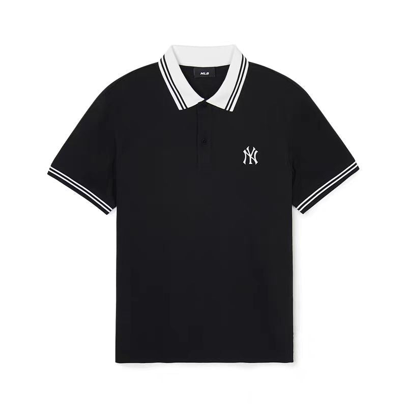 MIB Chest Embroidery LA Los Angeles Dodgers NY New York Yankees Double Yarn Pure Cotton Minimalist Polo Shirt