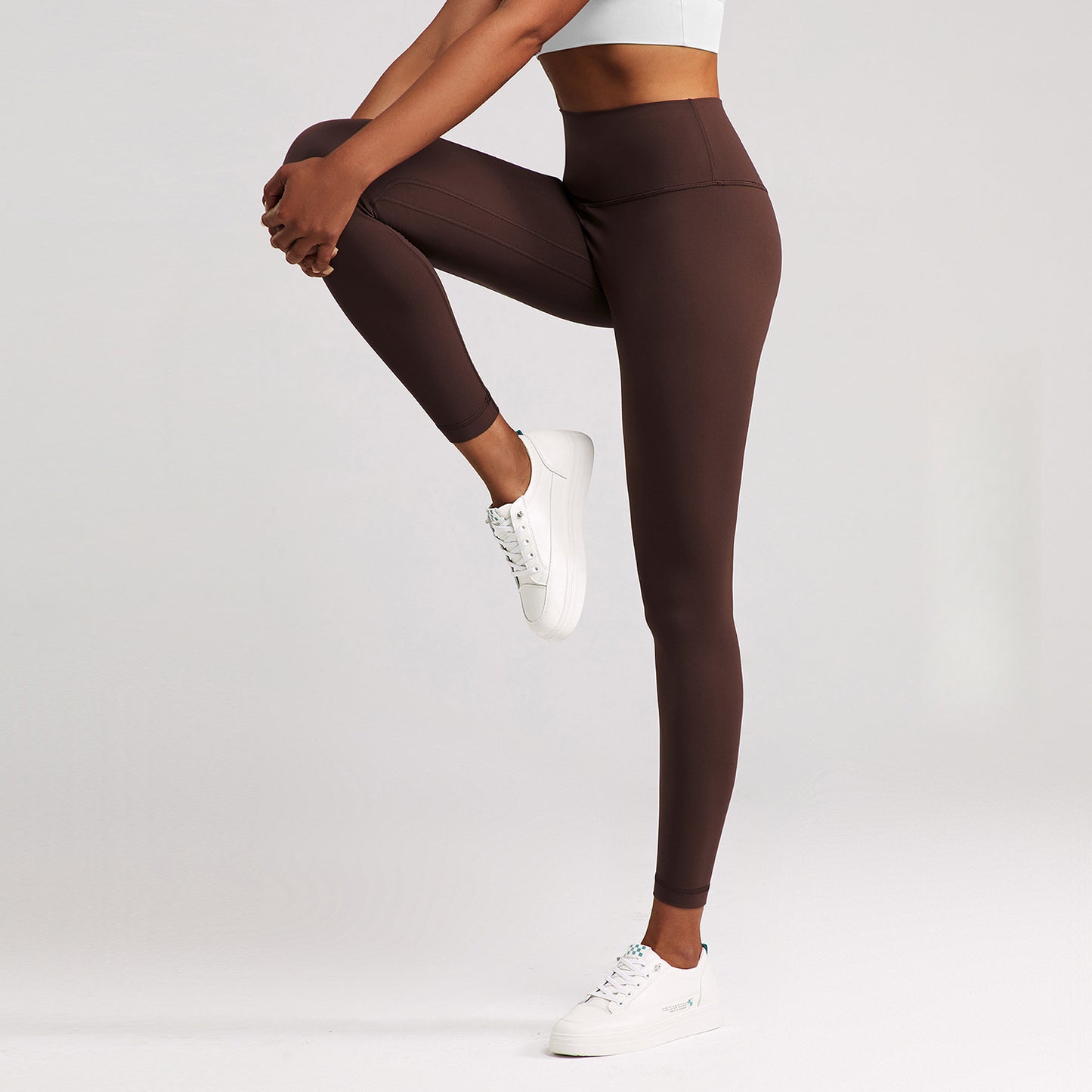 Lulu Yoga Pants Women's High Elastic Nude Feel Brushed Sports Running Fitness Pants High Waist Hip Lift Skinny Pants Slim Fit