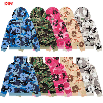 2025 Spring and Autumn New Foam Print Unisex Youth Couple Outfits European and American Trendy Brand Plus Size Loose Pullover Sweatshirt