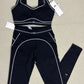 a-l-o Yoga Set High-Quality Sports Set Pilates Set AIRBRUSH HEART THROB BRA