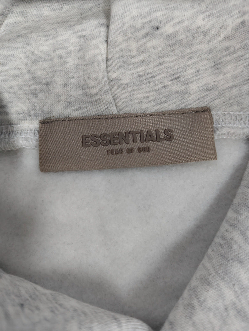 FOG Double-Line Classic Hoodie with Front 3D Letters Loose Fit Unisex Essentials Sweatshirt