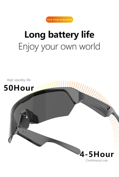Outdoor Sports Sunglasses Smart Glasses Fashionable Cycling Bluetooth Glasses for Listening to Music and Calling Unisex