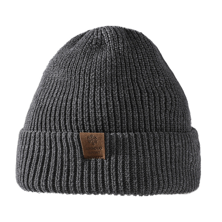 Knitted Hat 2024 Winter New Double Layer Thickened Knitted Hat Men's Leisure Outdoor Earflaps Woolen Hat Women