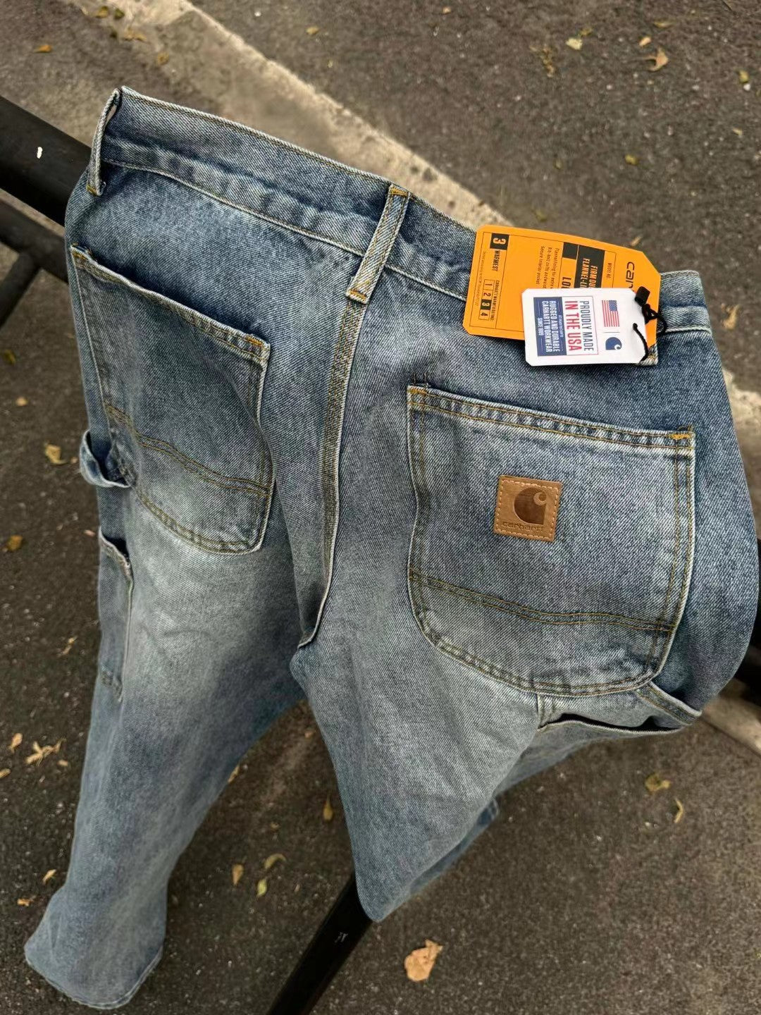 Carhart Japanese Workwear Style Jeans Loose Straight High Street Design